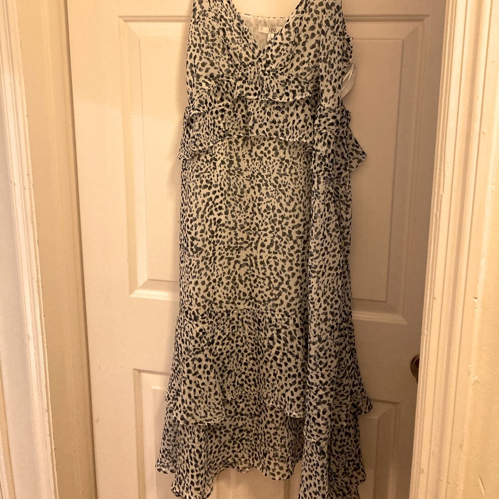 NWOT Q&A leopard print dress NBW